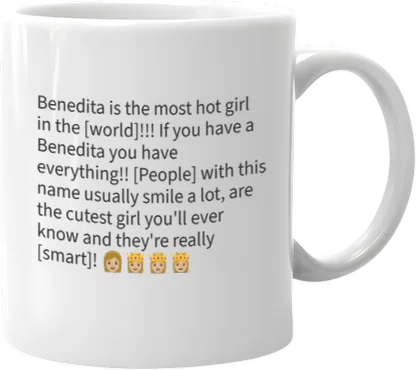Benedita mug back