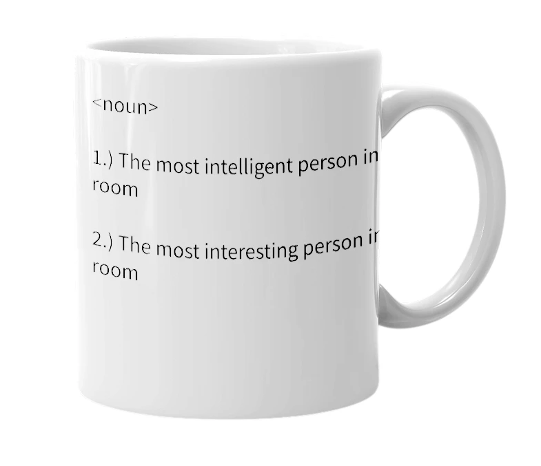 White mug with the definition of 'Zebert'