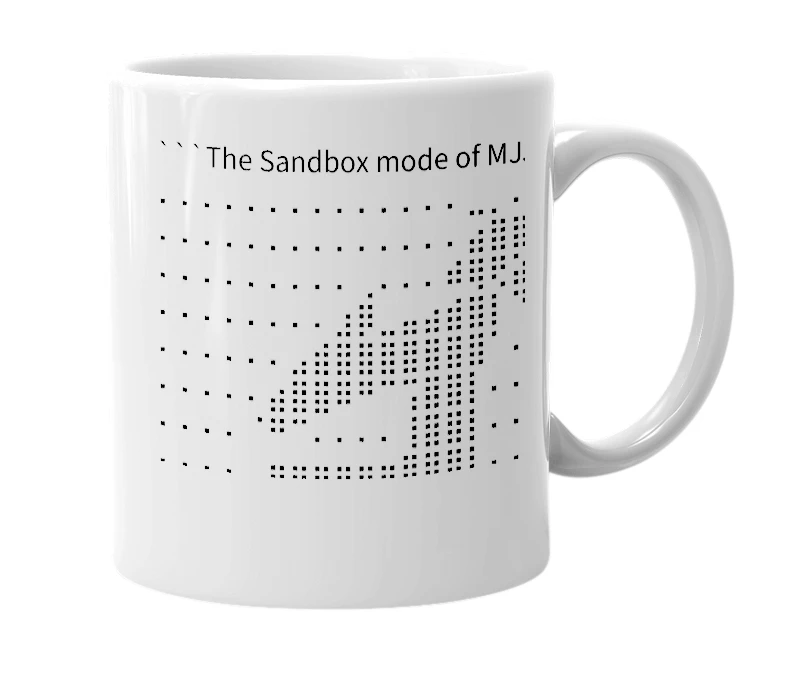 White mug with the definition of 'Sandbix'