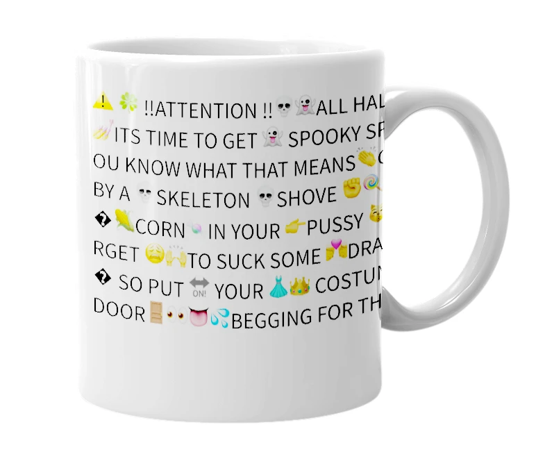 White mug with the definition of 'cocktober'