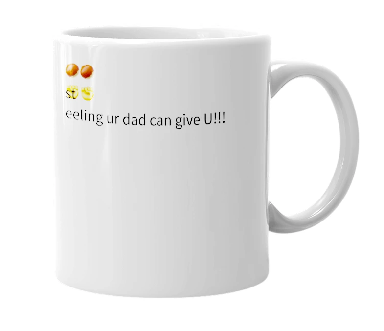 White mug with the definition of 'Dad de nut'