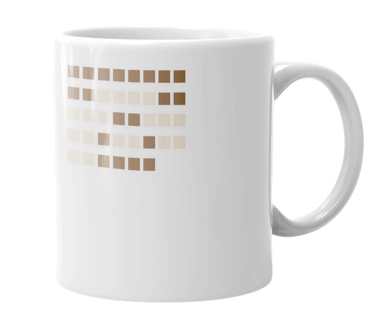 White mug with the definition of 'Herobrine'