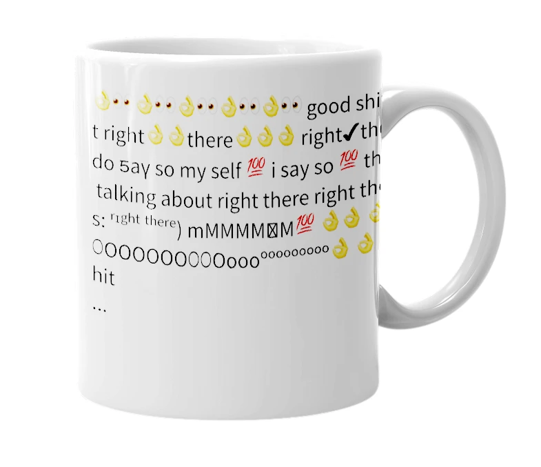 White mug with the definition of 'good shit'