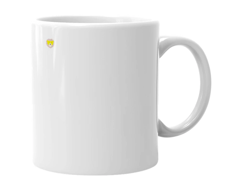 White mug with the definition of 'Rawr'