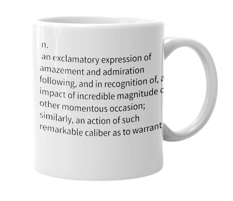 White mug with the definition of 'wabowser'