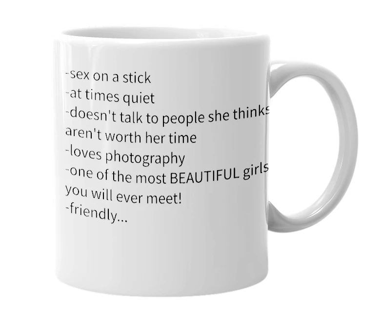 White mug with the definition of 'Laura'