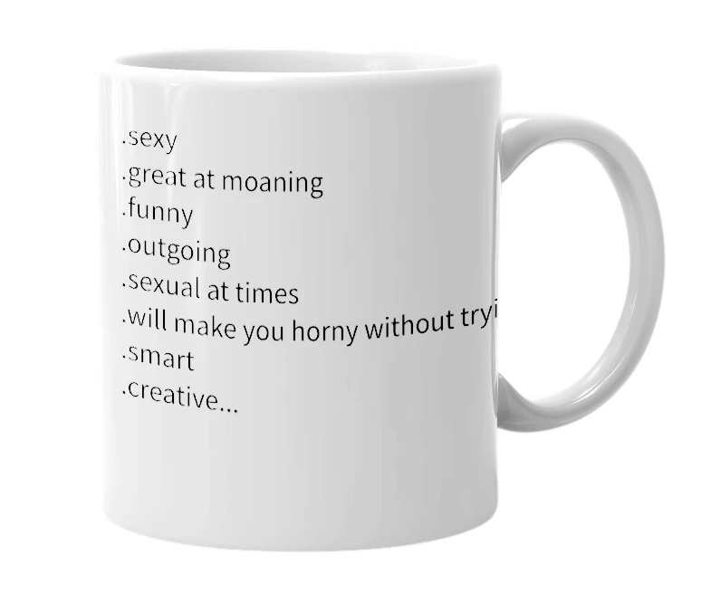 White mug with the definition of 'Emmalynne'