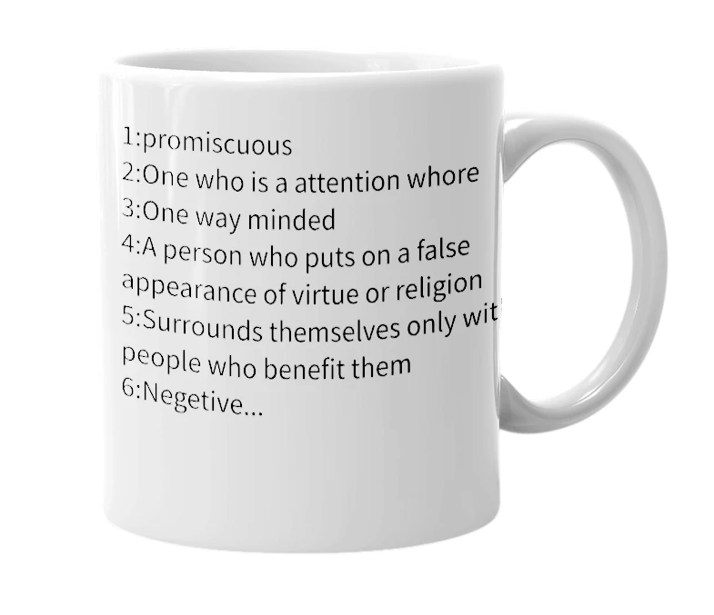 White mug with the definition of 'HEIM'