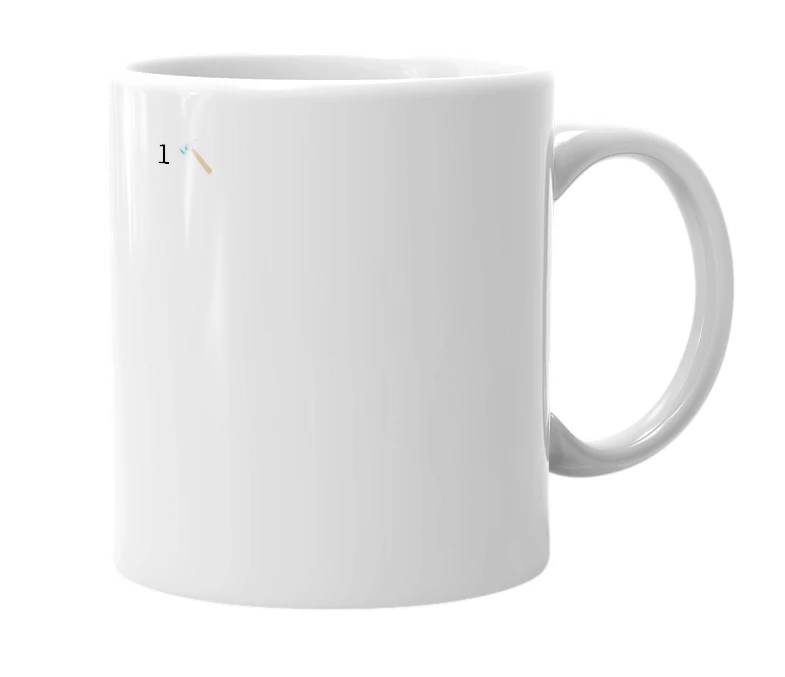 White mug with the definition of 'tayte'