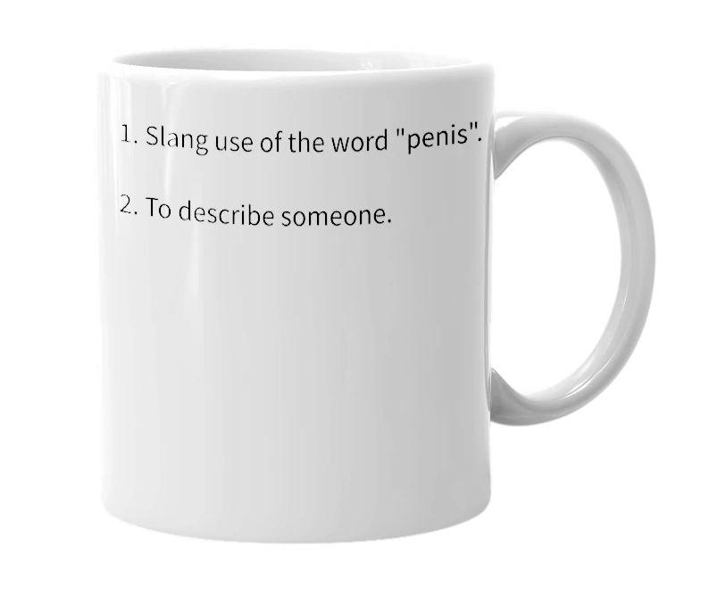 White mug with the definition of 'Panis'