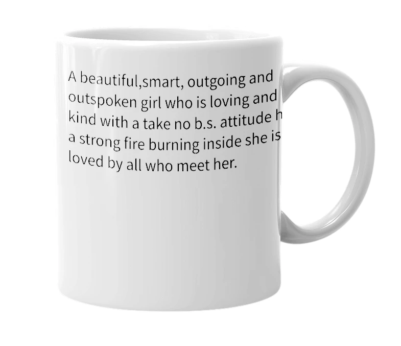 White mug with the definition of 'Shaylynn'
