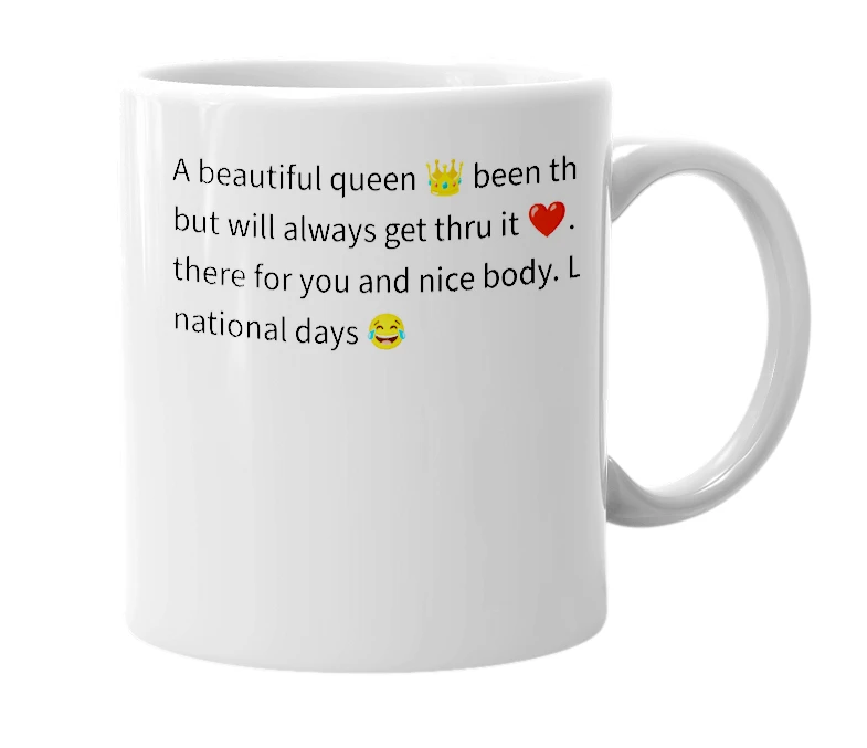 White mug with the definition of 'Sonjia'