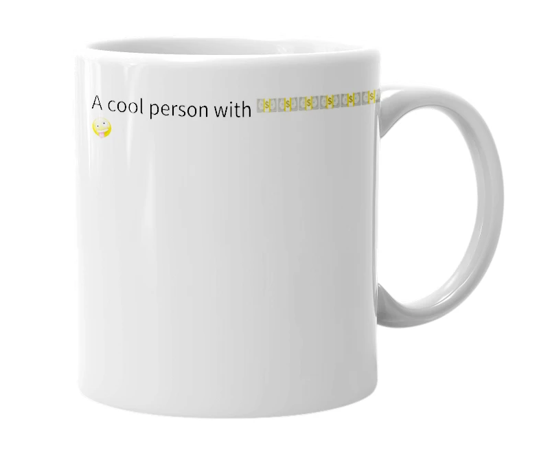 White mug with the definition of 'Manzoor'