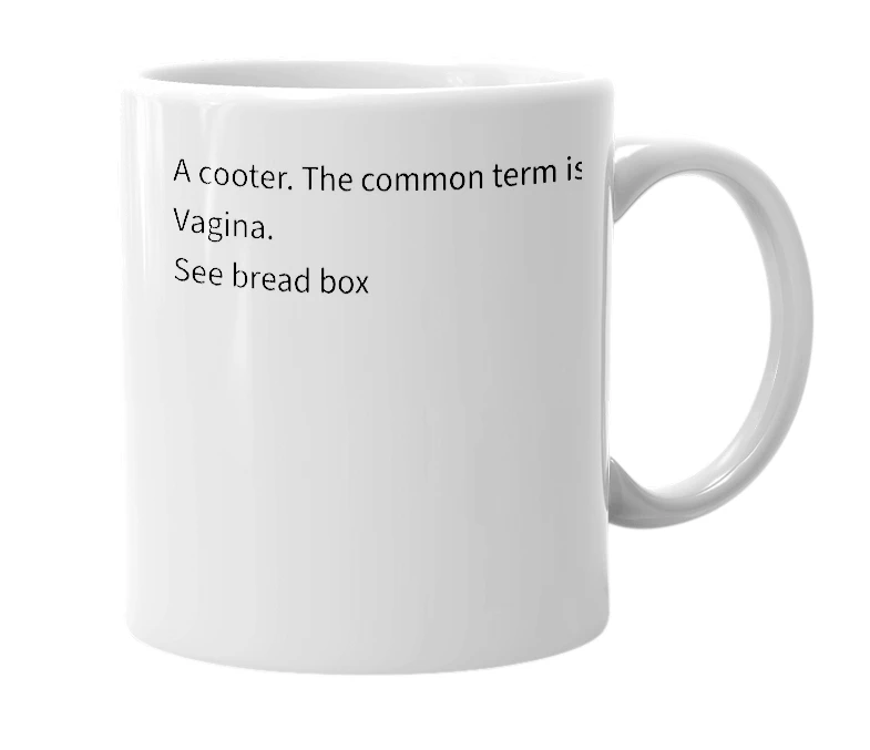 White mug with the definition of 'Hoot Hoot'