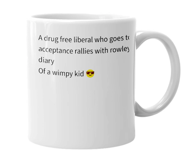 White mug with the definition of 'Kyle'