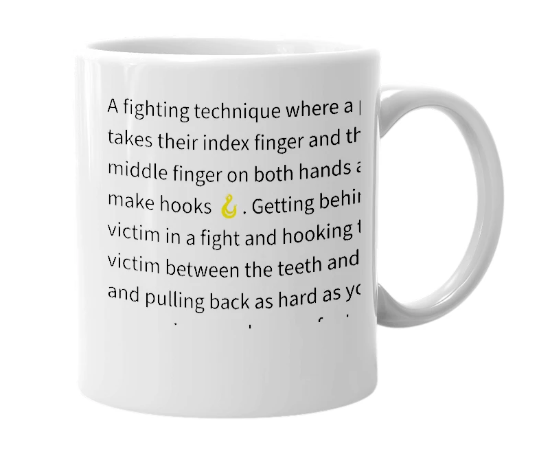 White mug with the definition of 'The Yoda'