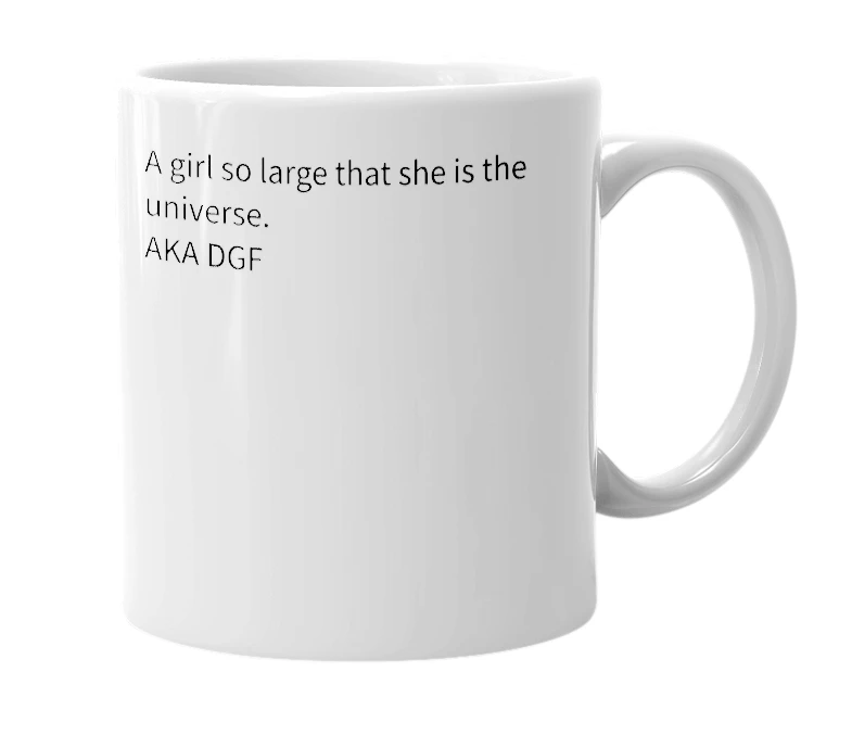 White mug with the definition of 'dan's girlfriend'