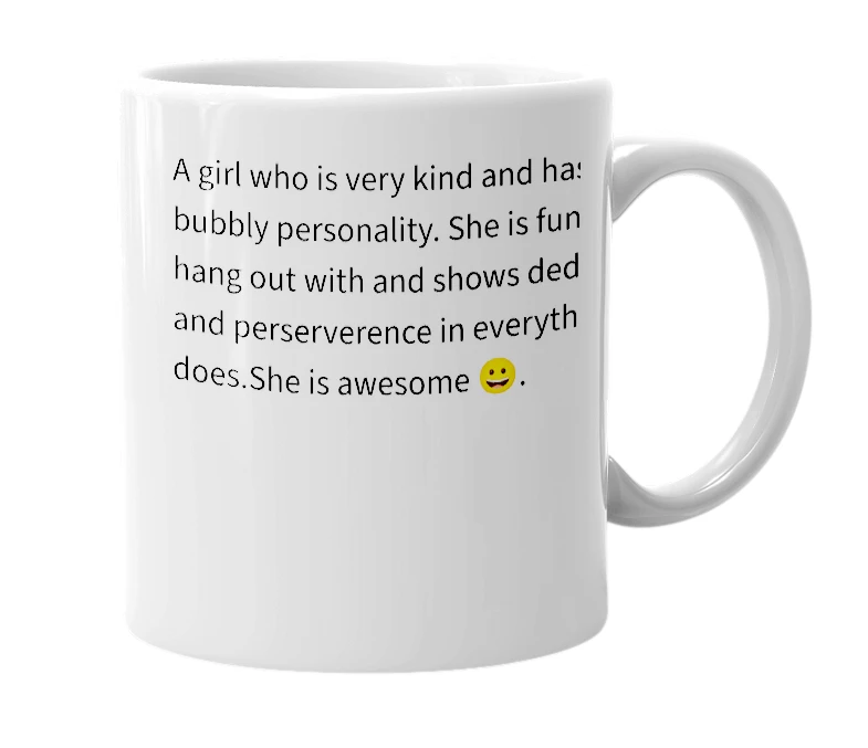 White mug with the definition of 'My Favourite ❤️'