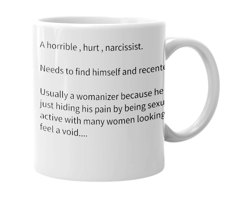 White mug with the definition of 'Vernard'