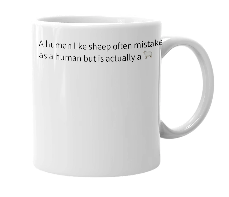 White mug with the definition of 'Maria'