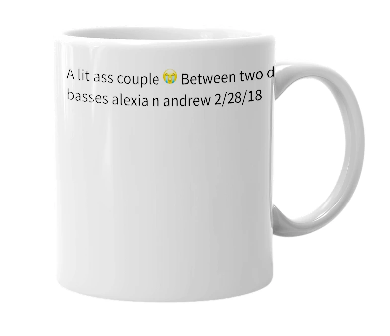 White mug with the definition of 'anarexia'