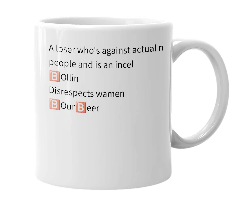 White mug with the definition of 'R/niceguy'