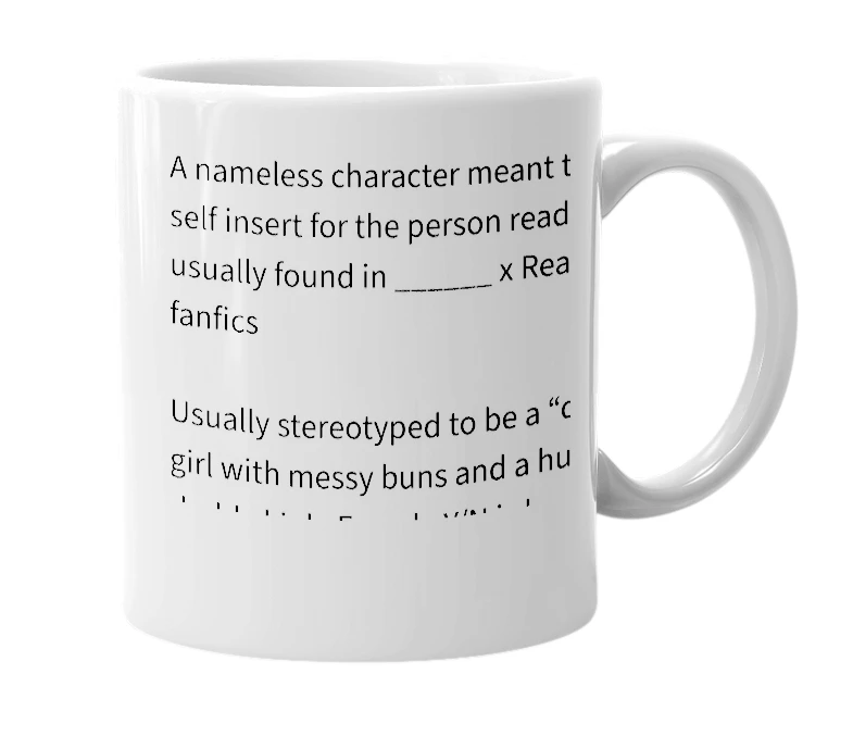White mug with the definition of 'Y/N'