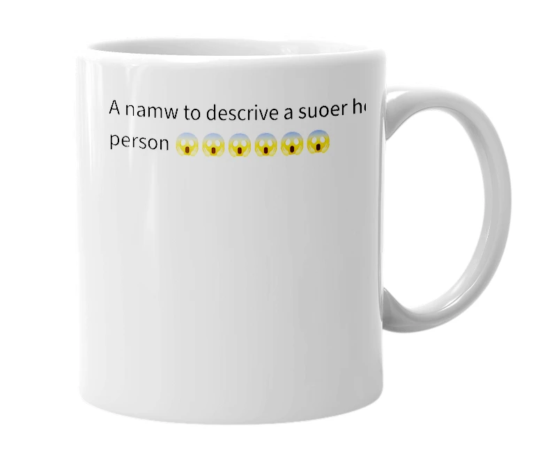 White mug with the definition of 'Alex'