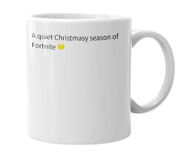 White mug with the definition of 'Season 7'