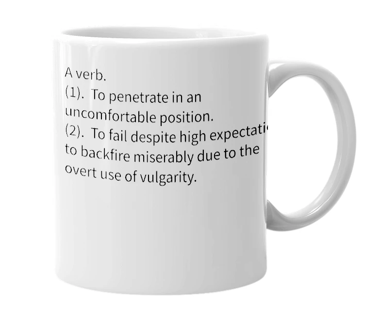 White mug with the definition of 'bobak'