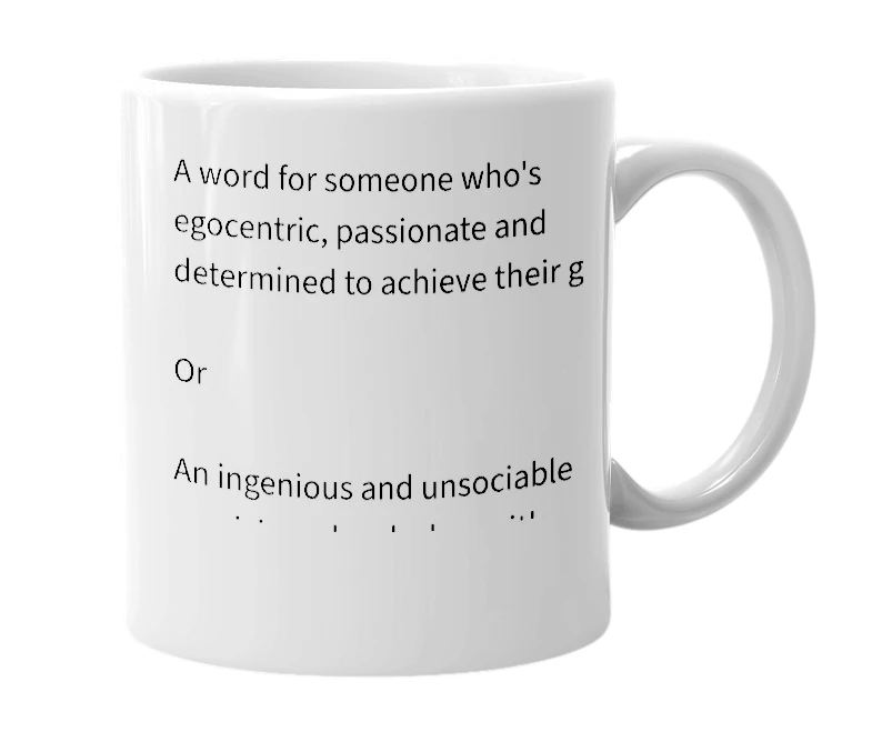 White mug with the definition of 'ZYKIE'