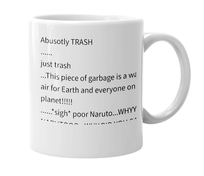 White mug with the definition of 'Sakura'