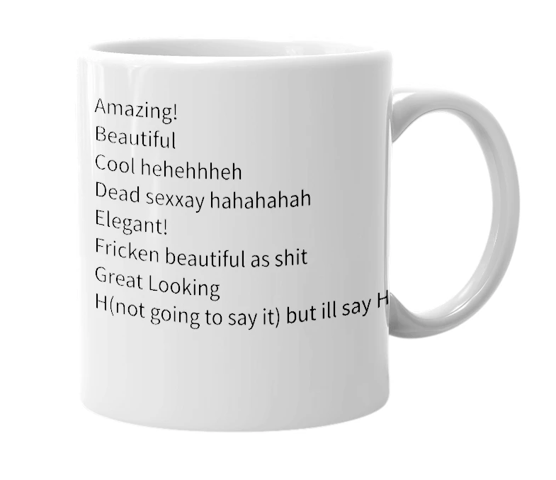 White mug with the definition of 'Brenice'