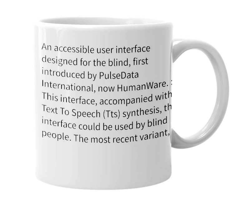 White mug with the definition of 'KeySoft'