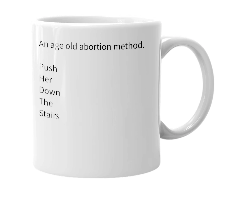 White mug with the definition of 'PHDTS'