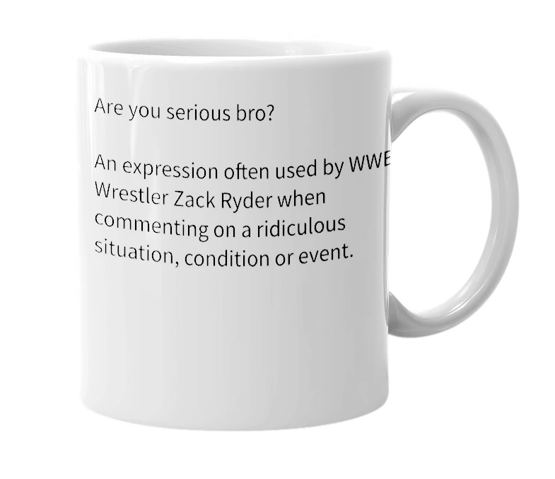 White mug with the definition of 'AYSB'