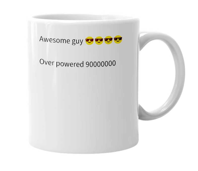White mug with the definition of 'Nirbhay'