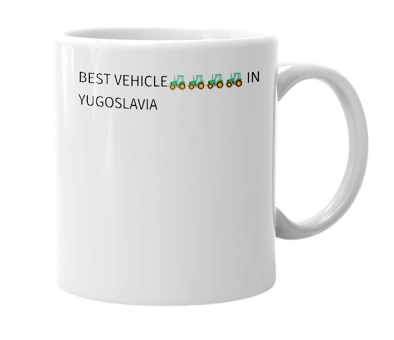 White mug with the definition of 'TOMO VINKOVIĆ'