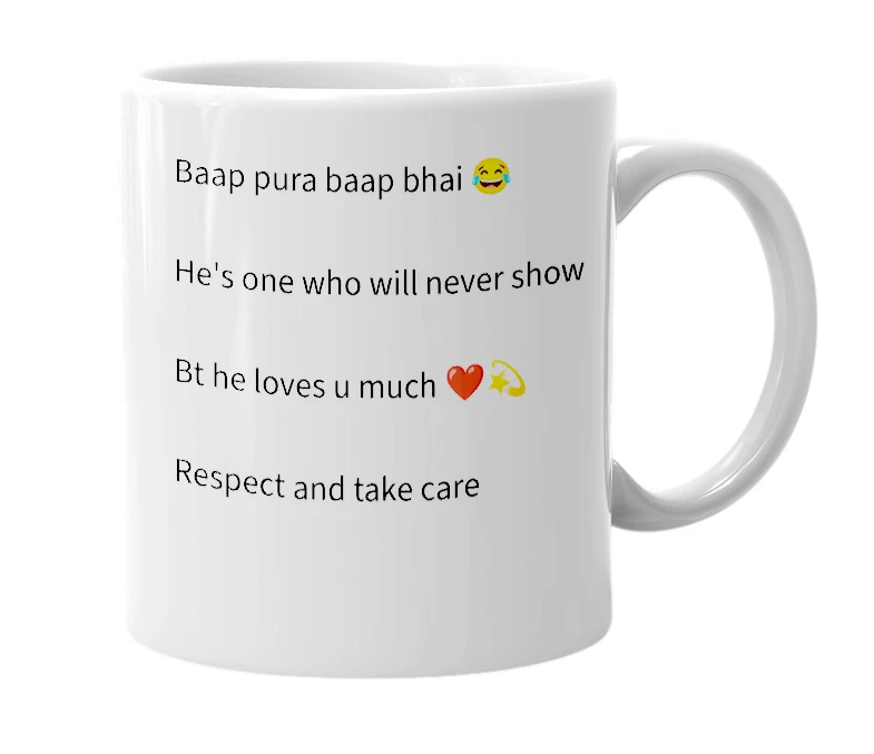 White mug with the definition of 'avadhesh'