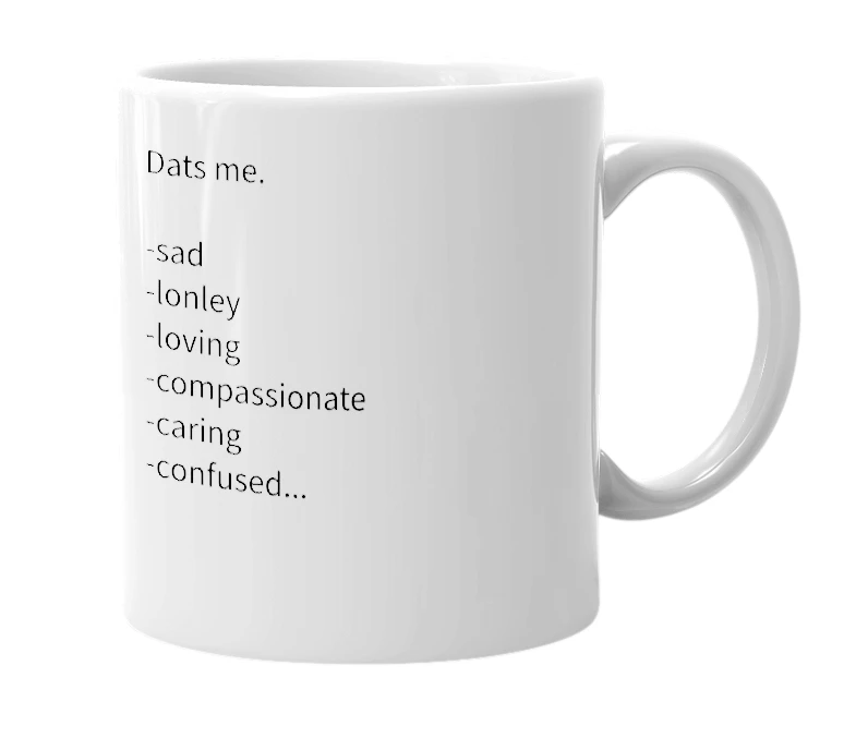 White mug with the definition of 'helena-in-lovexoxo'
