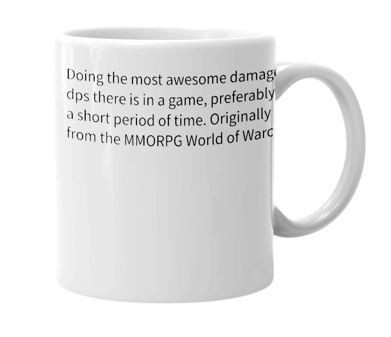 White mug with the definition of 'Fucknuke'