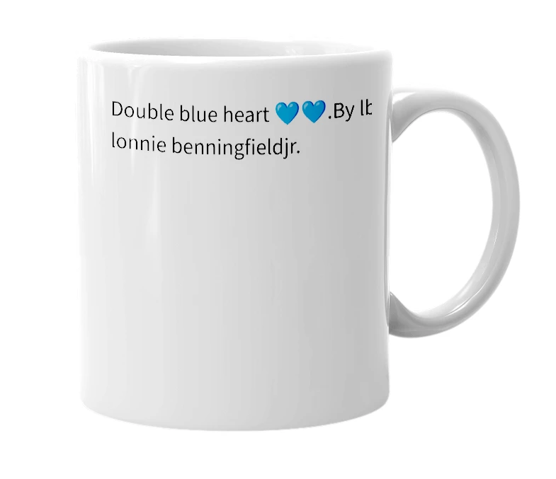 White mug with the definition of 'DOUBJRULE'