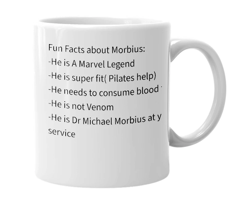 White mug with the definition of 'Merburpius'