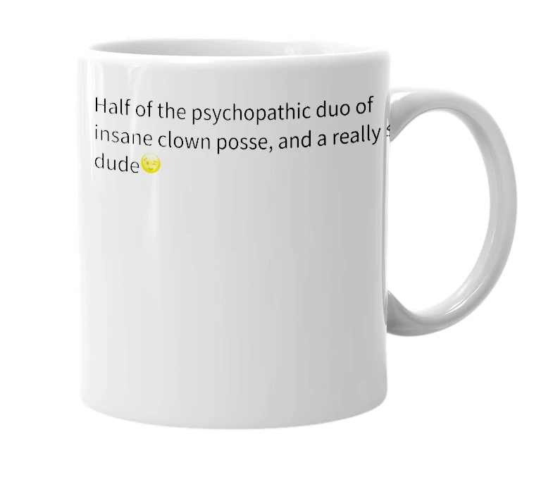 White mug with the definition of 'Shaggy 2 dope'