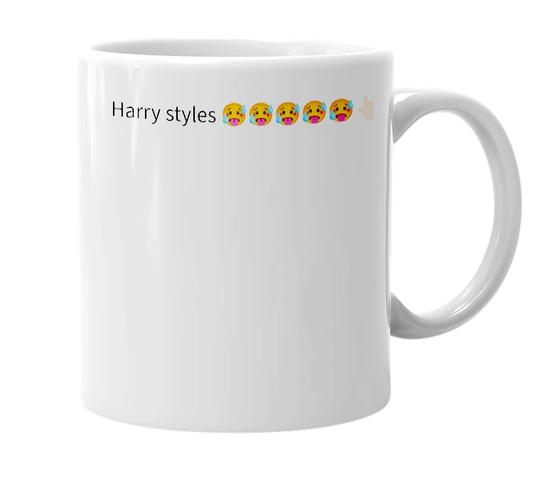 White mug with the definition of 'Harry jdaddy hawtieee styles'