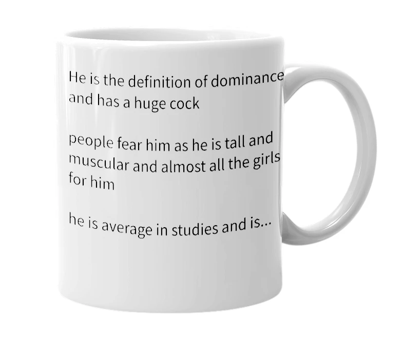 White mug with the definition of 'Avaneesh'