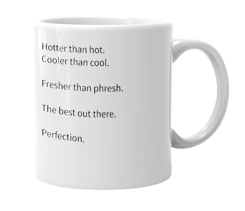 White mug with the definition of 'Bobe'