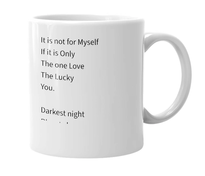 White mug with the definition of 'You.'