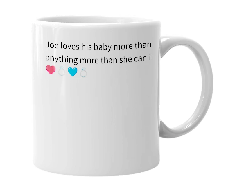 White mug with the definition of 'LOVE'