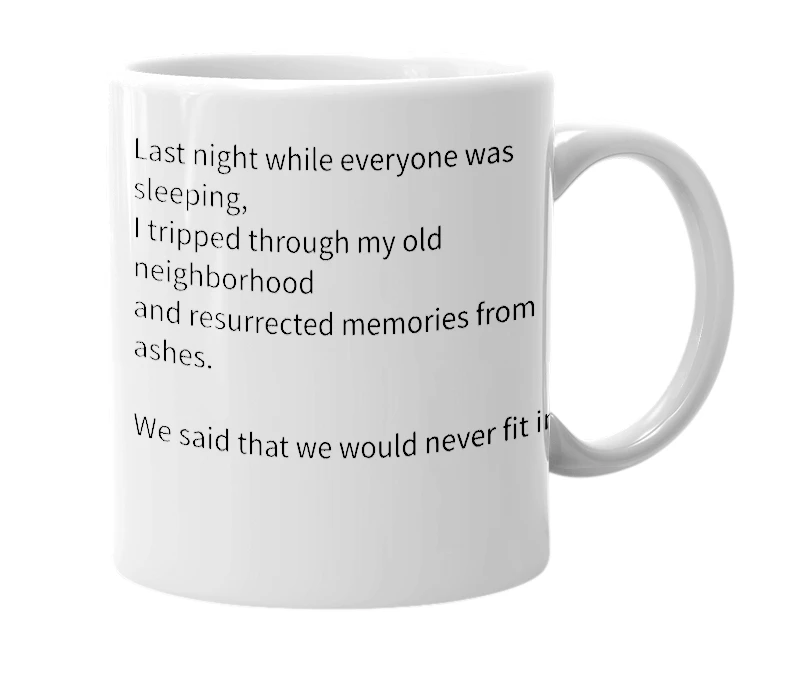 White mug with the definition of 'tomicon'